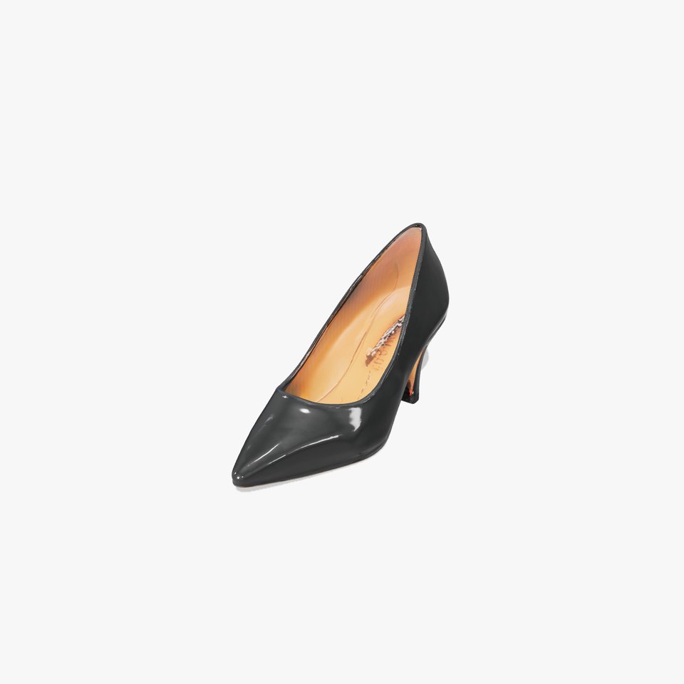 Elegant Black High Heel Shoe Model Pack